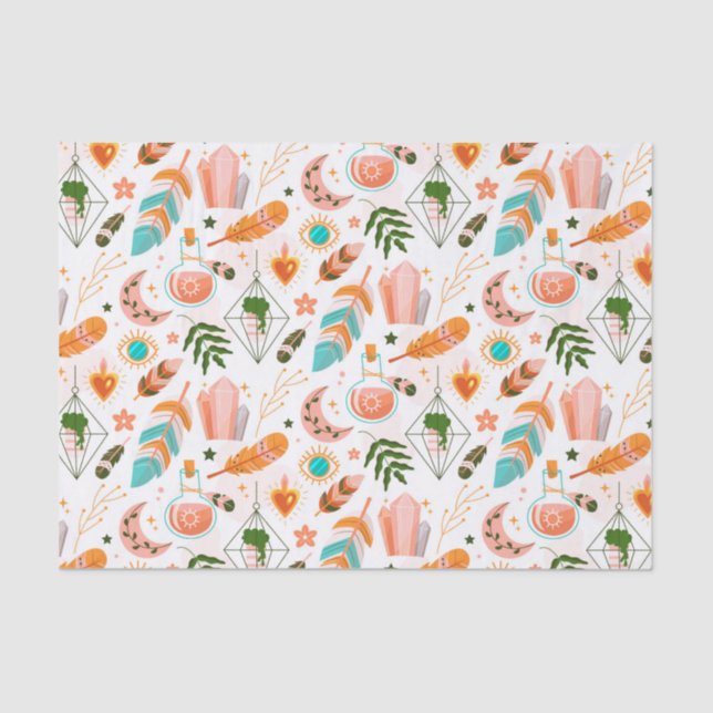Mousseline Boho Motif Tissu Papier (Recto)
