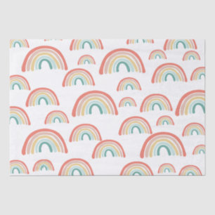 Mousseline Boho Rainbows Découpage Envelopper papier de tissu