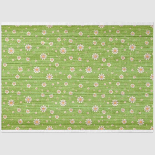 Mousseline Bois Floral Moderne Papier Tissu Populaire (Recto)