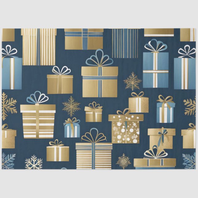 Mousseline boîte de noël papier de tissu (Recto)