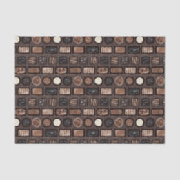 Mousseline Boîte de papier de tissus de chocolat