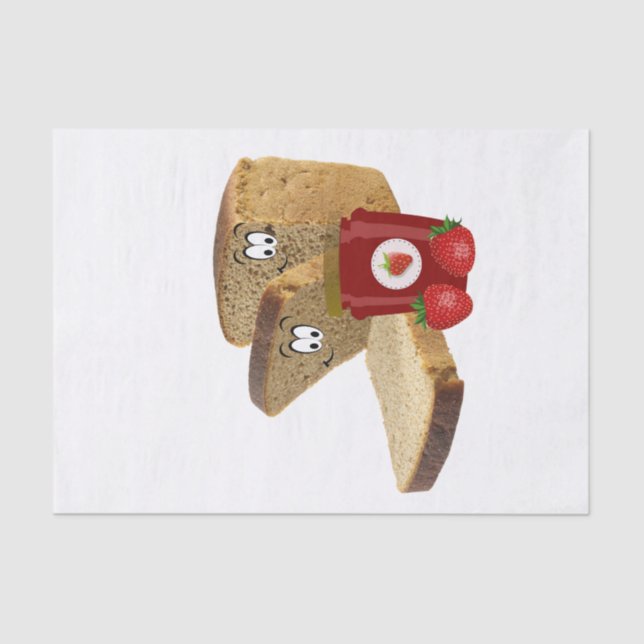 Mousseline Boulangerie de confiture de fraise de papier de ti (Recto)