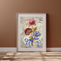 Bouquet rose-rouge clair de papier découpage de fl