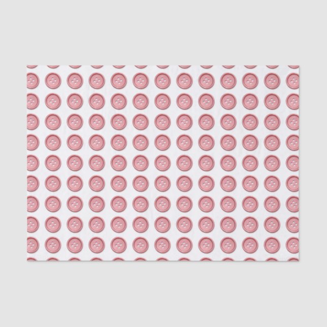 Mousseline Bouton rose mou Motif papier (Recto)