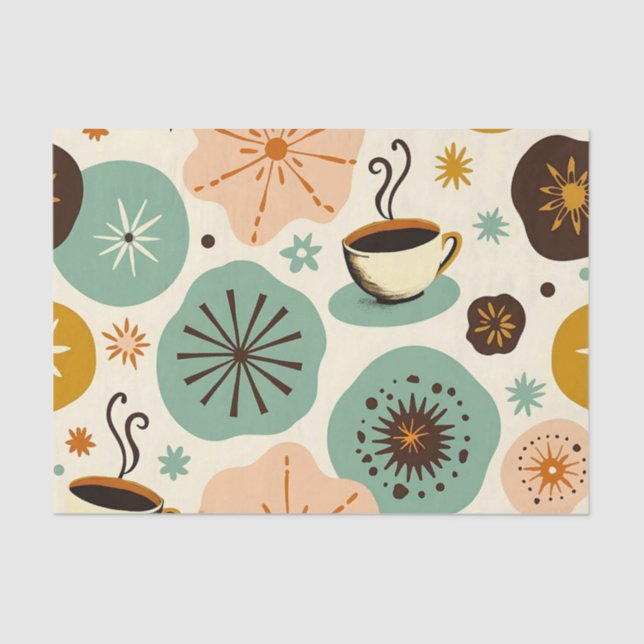 Mousseline Brasserie de ferme : papier tissu de café rustique (Recto)