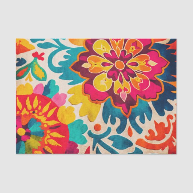 Mousseline BRILLANTE BOHÉMIE papier découpage éblouissant (Recto)