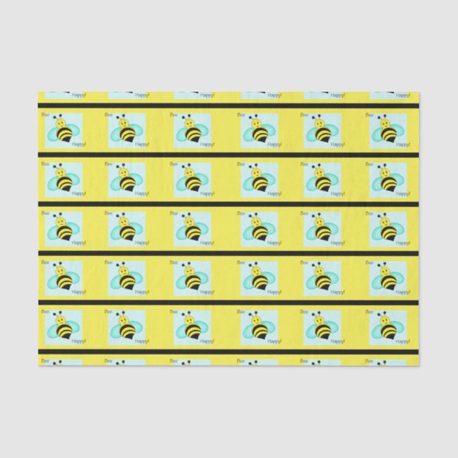 Mousseline "Bumblebee papier de tissus (Recto)