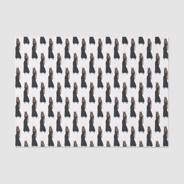 Mousseline Capricorne Zodiac papier Tissu (Recto)