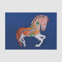 Carousel Animal Quagga Zebra Photo Papier Tissu