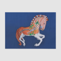 Carousel Animal Quagga Zebra Photo Papier Tissu
