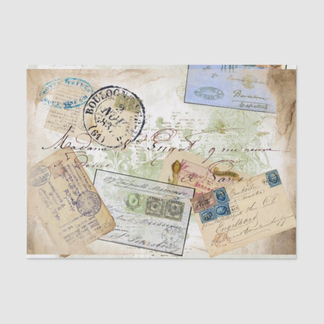 Mousseline Cartes postales de voyage papier (Recto)