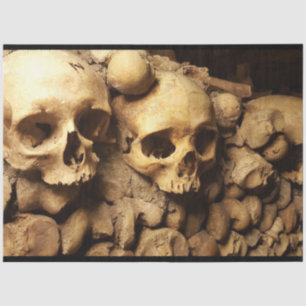Mousseline Catacomb Skulls 17 Découpage Papier Tissu