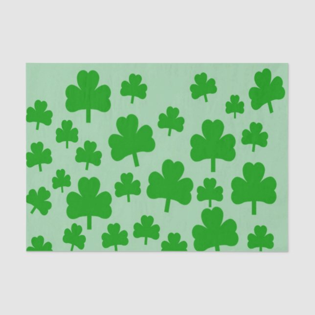Mousseline Champ de papier Shamrock Cadeaux (Recto)