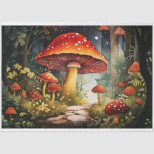Mousseline Champignons dans la forêt 6 Papier de découpage