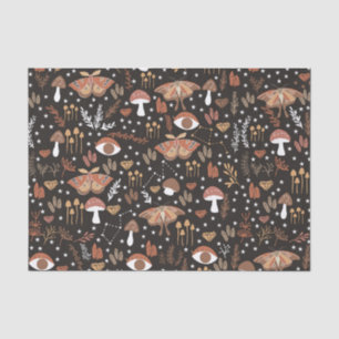Mousseline Champignons des bois Papier de tissus