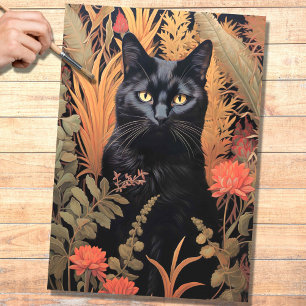 Mousseline Chat en Tapisserie 4 Papier de découpage