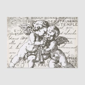 Mousseline Cherub Decoupage papier de tissus - Français Vinta