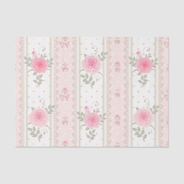 Mousseline Chic minable, victorian, floral, papier peint, (Recto)