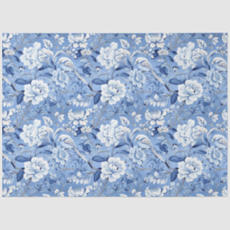 Mousseline Chinoiserie Motif Floral Papier Tissu