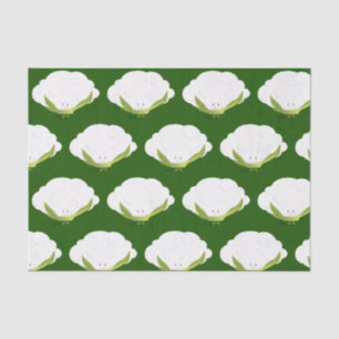 Mousseline Chou-fleur Caractère Cute Aliment Papier Tissu