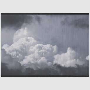 Mousseline Ciel nuages orageux Découpage Papier papier