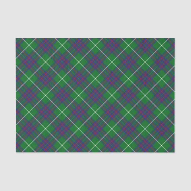 Mousseline Clan MacIntyre Chasse Tartan Tissu Papier (Recto)