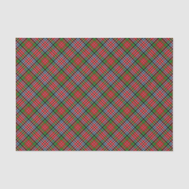 Mousseline Clan MacPherson Tartan Tissu Papier (Recto)