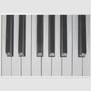 Mousseline Clavier de piano 4 découpage Papier de tissus