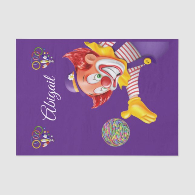 Mousseline Clown de papier de tissus (Recto)