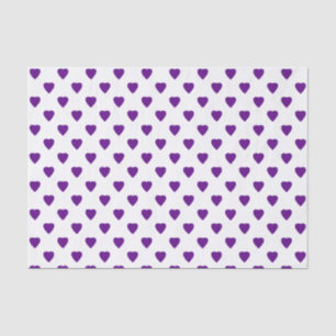 Mousseline Coeurs pourpres sur papier papier papier tissu Arr