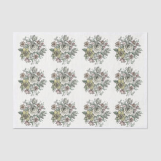 Mousseline Conception de la floraison sur papier de tissu