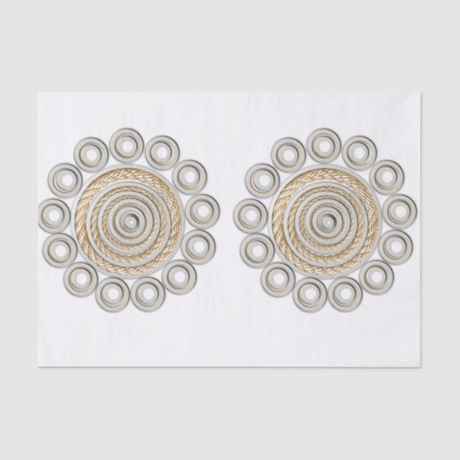 Mousseline Corde en papier de tissu décoratif (Recto)