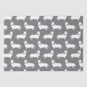 Mousseline Corgi Chien Chien Pembroke Welsh Tissu Papier