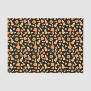 Mousseline Corne de bonbons et papier de tissus Citrouille