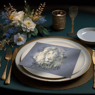 Mousseline COSMIC LION KING   Papier Tissu personnalisé