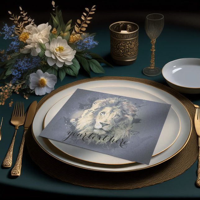 Mousseline COSMIC LION KING | Papier Tissu personnalisé (Créateur téléchargé)