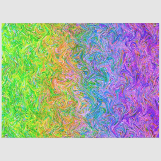 Mousseline Couleurs fluides du papier de tissus (Recto)