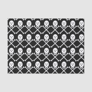 Mousseline crânes heureux papier tissu osseux