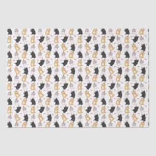 Mousseline Cute chatons arc-en-ciel papier tissu d'anniversai