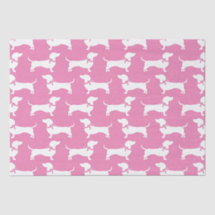 Mousseline Dachshund Wiener Chien Chien Puppy Tissu Papier