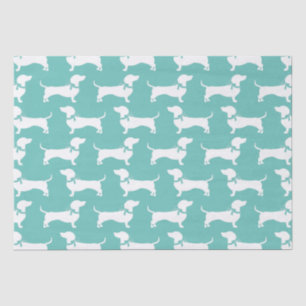 Mousseline Dachshund Wiener Chien Chien Puppy Tissu Papier