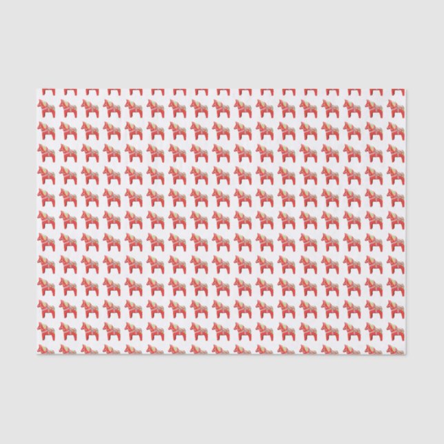 Mousseline Dala Horse Tissu Papier (Recto)