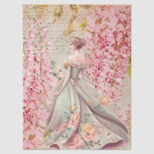 Mousseline Dame Romantique En Papier De Découpe De Robe Flora