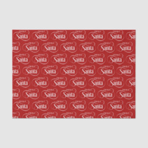 Mousseline De Santa Claus Noël Fête Tissu Papier