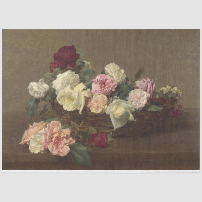 Mousseline Découpage Fleurs florales Papier de tissus (Recto)