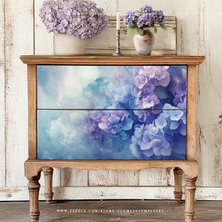 Mousseline Découpage papier Hydrangea