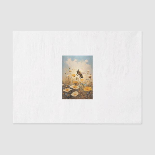 Mousseline Decoupage papier tissue pour fleurs (Recto)