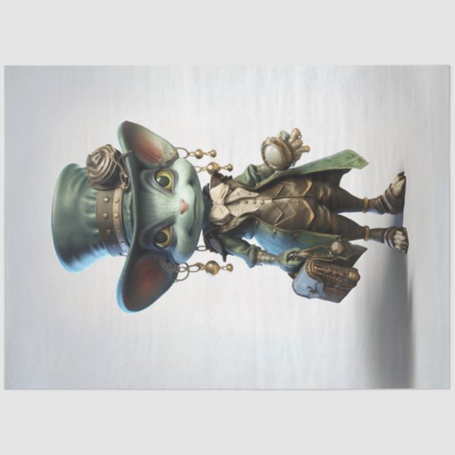 Mousseline Découpage Tissu Papier Penelope Cricket (Recto)