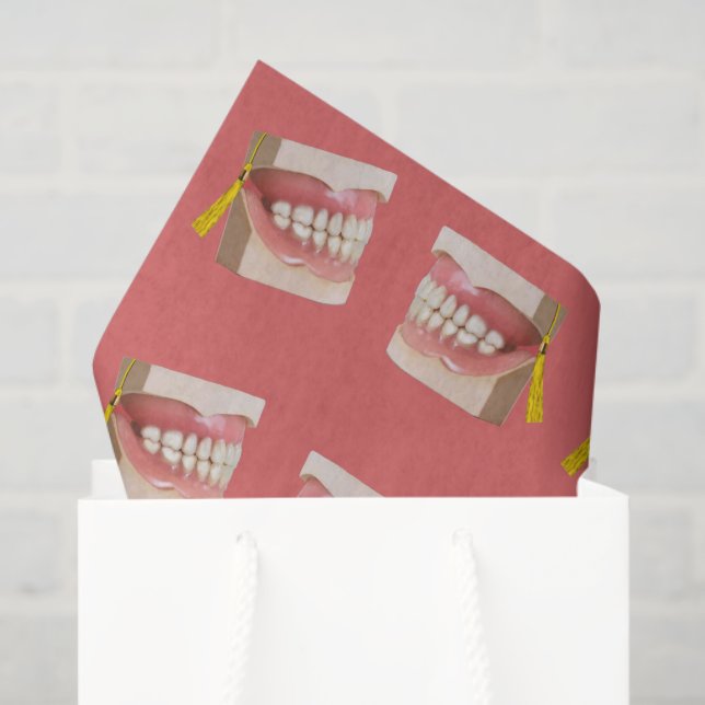 Mousseline Dental School Graduation Party Cadeau Papier de ti (Sac cadeau)
