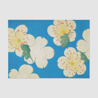 Mousseline Design de fleurs anciennes - Papier Tissu pour l'a